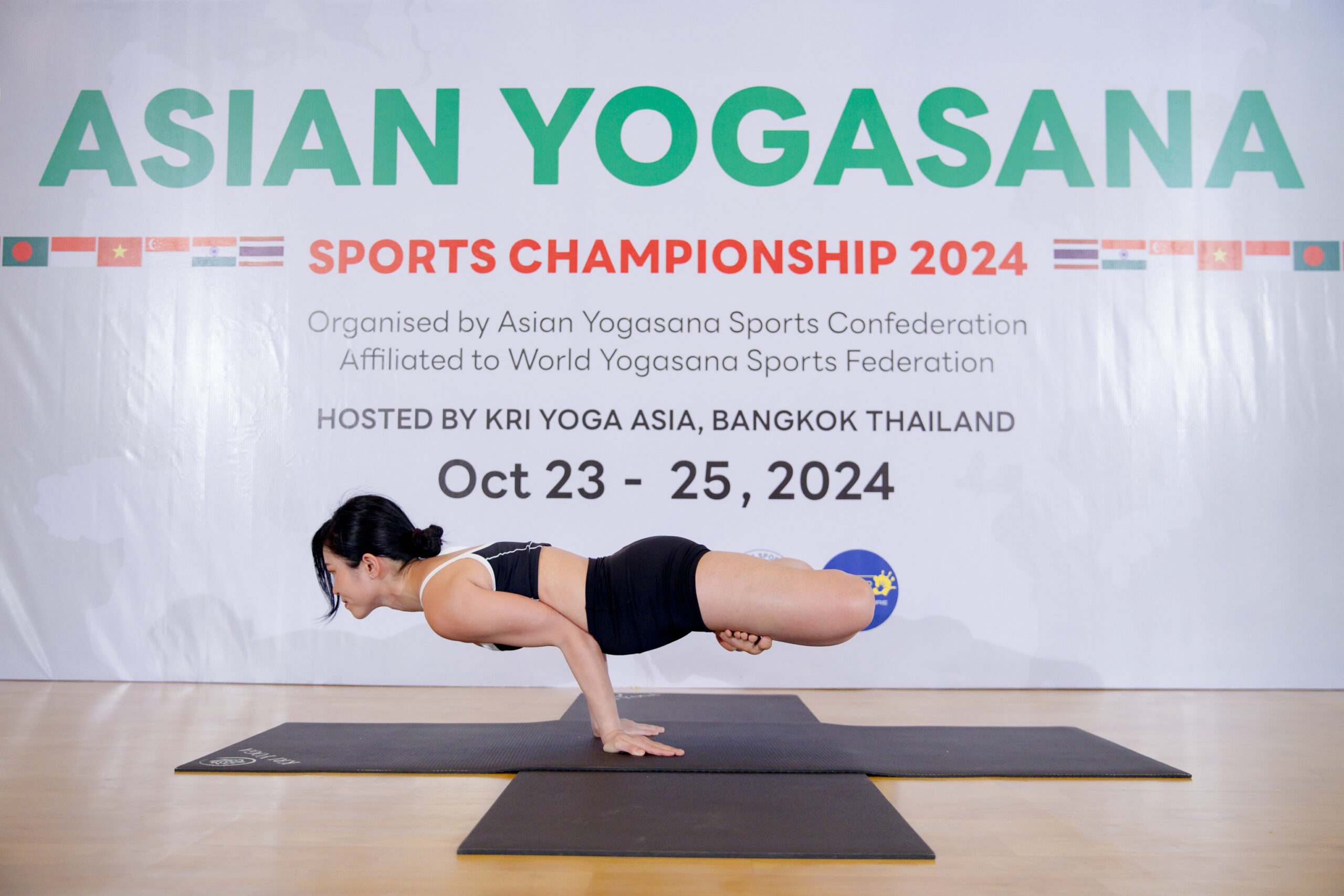 Padma Mayurasana By Senior Female Champion in Asian Yogasana Sports Championship 2024